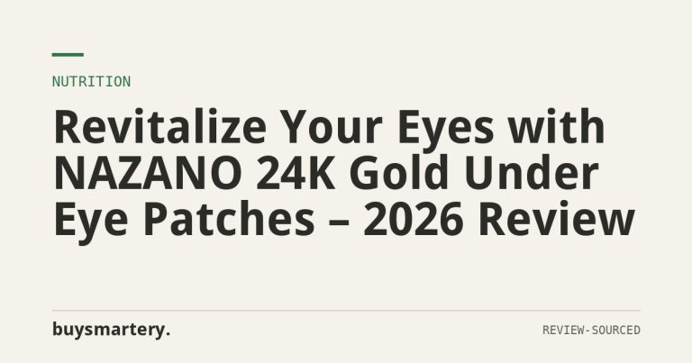 Revitalize Your Eyes with NAZANO 24K Gold Under Eye Patches – 2026 Review