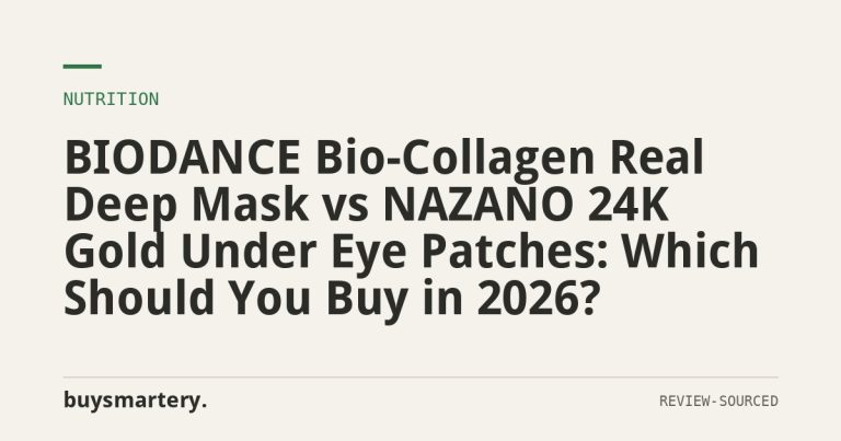 BIODANCE Bio-Collagen Real Deep Mask vs NAZANO 24K Gold Under Eye Patches: Which Should You Buy in 2026?